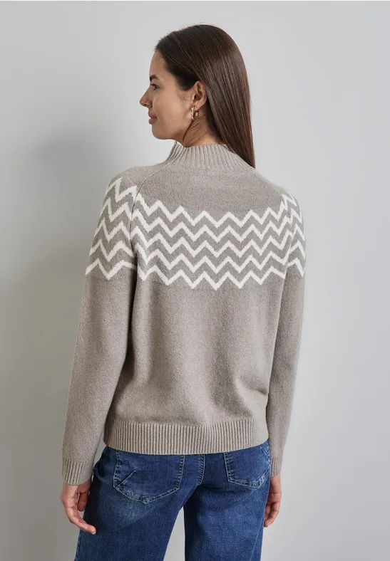 Street One Pullover mit Stehkragen Schlussverkauf