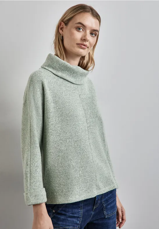 Street One Strick-Look Shirt mit Kragen Fabrikverkauf