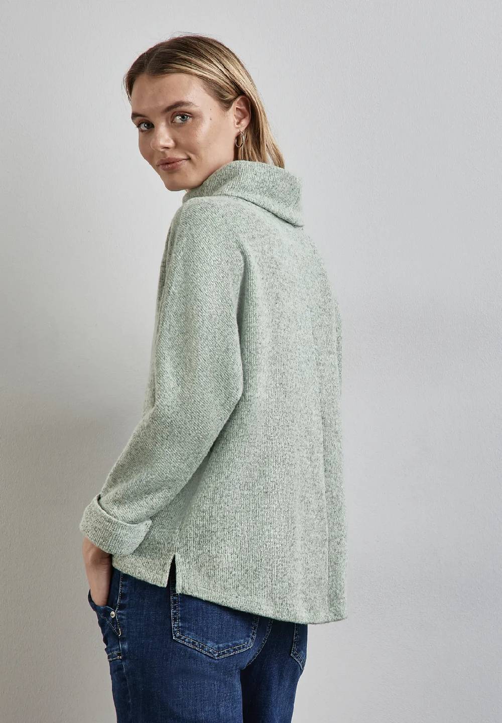 Street One Strick-Look Shirt mit Kragen Fabrikverkauf