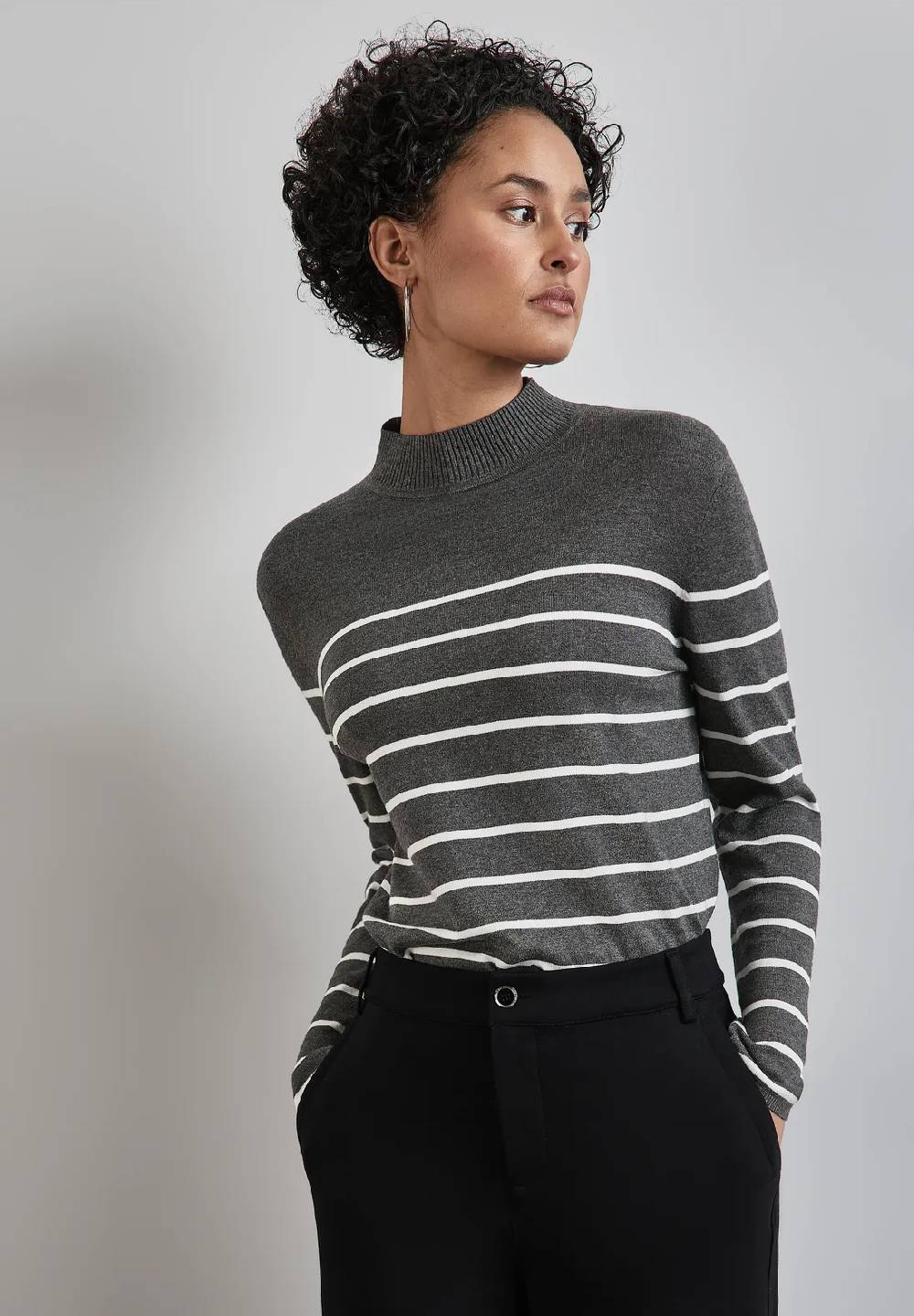 Street One Gestreifter Basic Pullover Preisnachlass