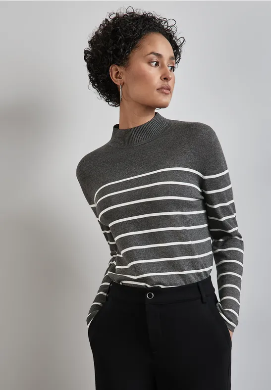 Street One Gestreifter Basic Pullover Preisnachlass