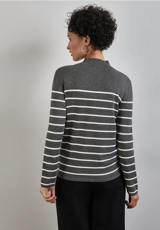 Street One Gestreifter Basic Pullover Preisnachlass