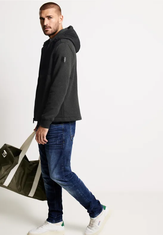 Street One Sweatjacke im Materialmix Weihnachtsangebot