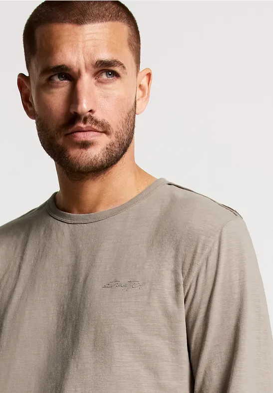 Street One Slub Langarmshirt Große Rabatte