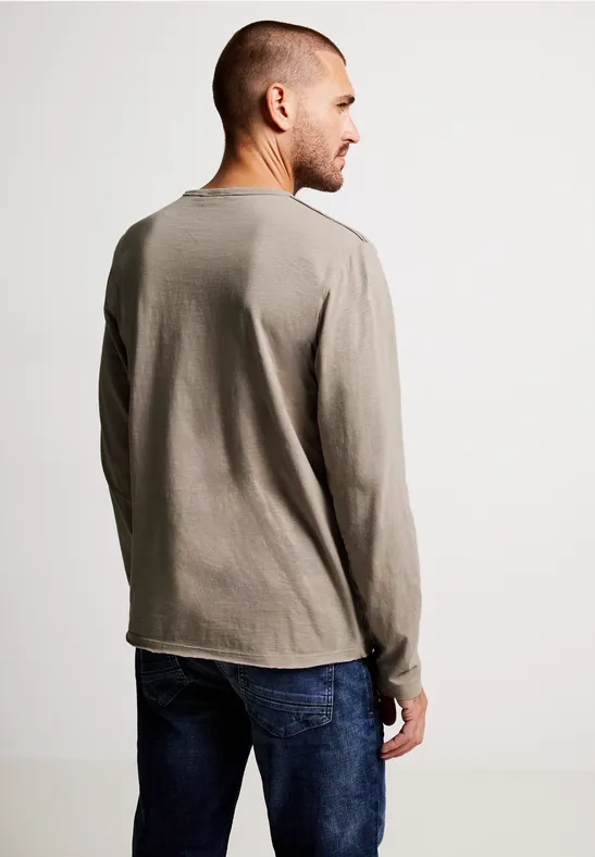 Street One Slub Langarmshirt Große Rabatte