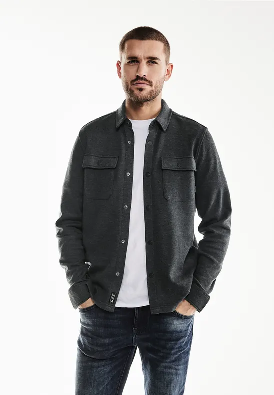 Street One Overshirt in Melange Optik Saisonale Angebote