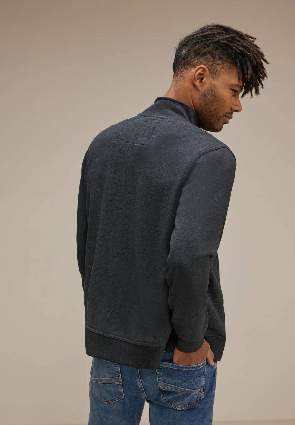 Street One Strukturmix Sweatjacke Letzte 2 Tage
