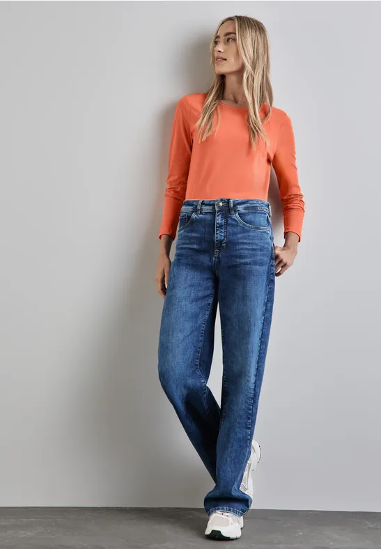 Street One Basic Langarmshirt Bis zu 50% Rabatt