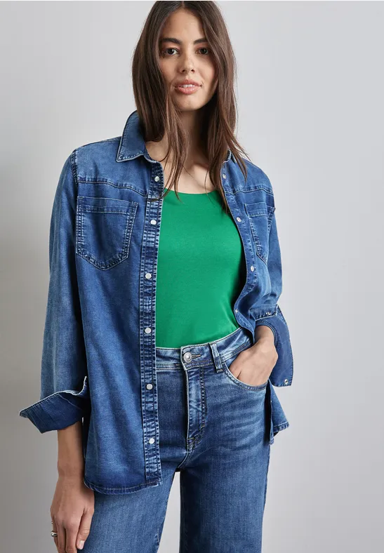 Street One Basic T-Shirt mit 3/4 Arm - Style PANIA Bis zu 65% Rabatt