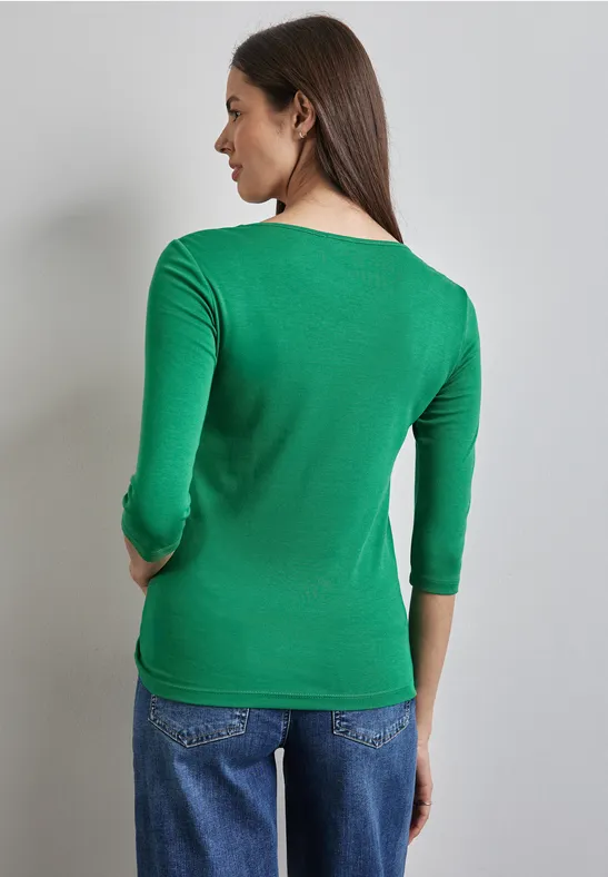 Street One Basic T-Shirt mit 3/4 Arm - Style PANIA Bis zu 65% Rabatt