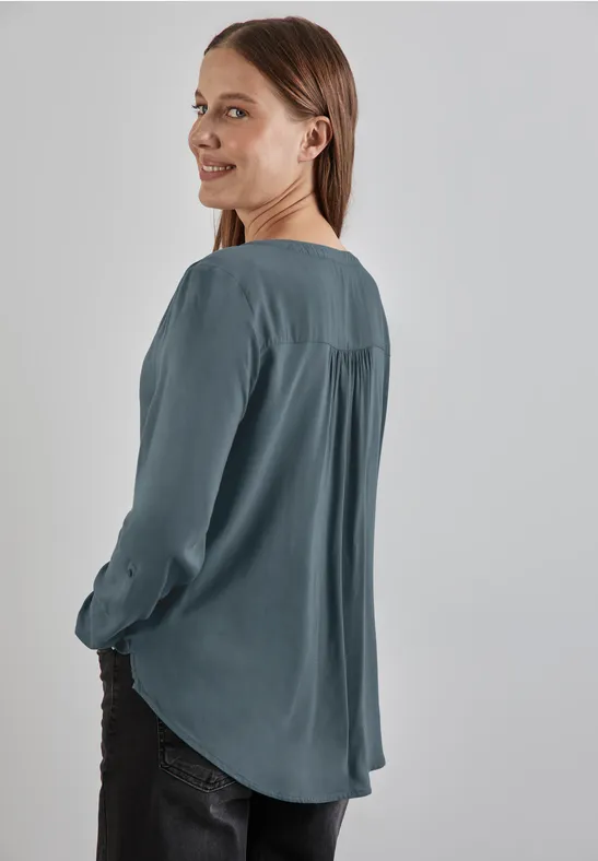 Street One Basic Bluse in Unifarbe Vierteljährliche Förderung