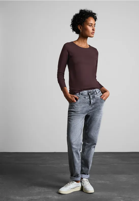 Street One Basic Langarmshirt Discount Store für neue Produkte