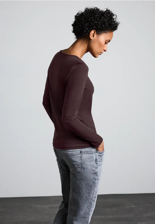Street One Basic Langarmshirt Discount Store für neue Produkte
