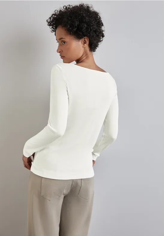 Street One Shirt mit U-Boot-Ausschnitt Fabrikladen