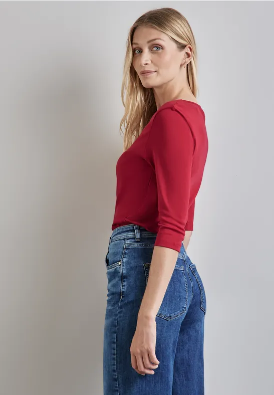Street One Basic T-Shirt mit 3/4 Arm - Style PANIA zollfrei