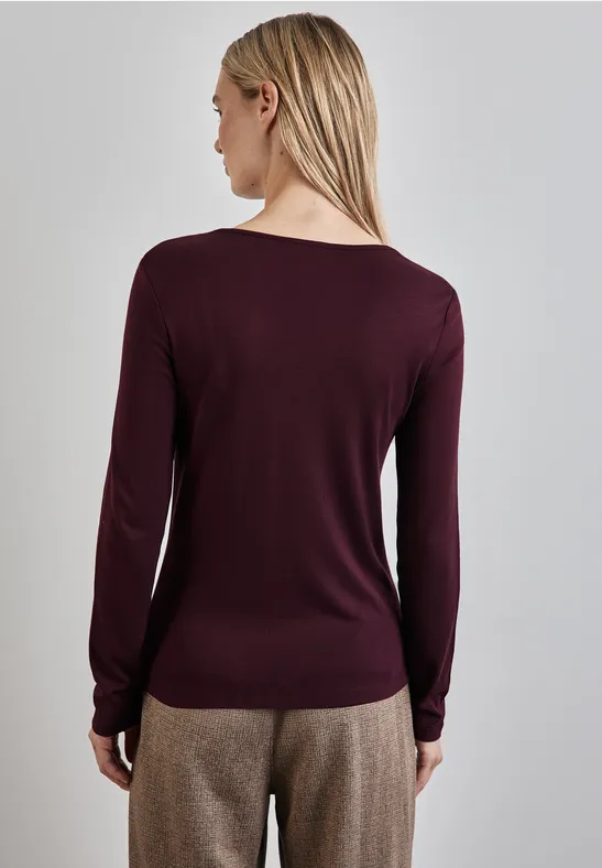 Street One Shirt mit Herzausschnitt 50% Rabatt für begrenzte Zeit