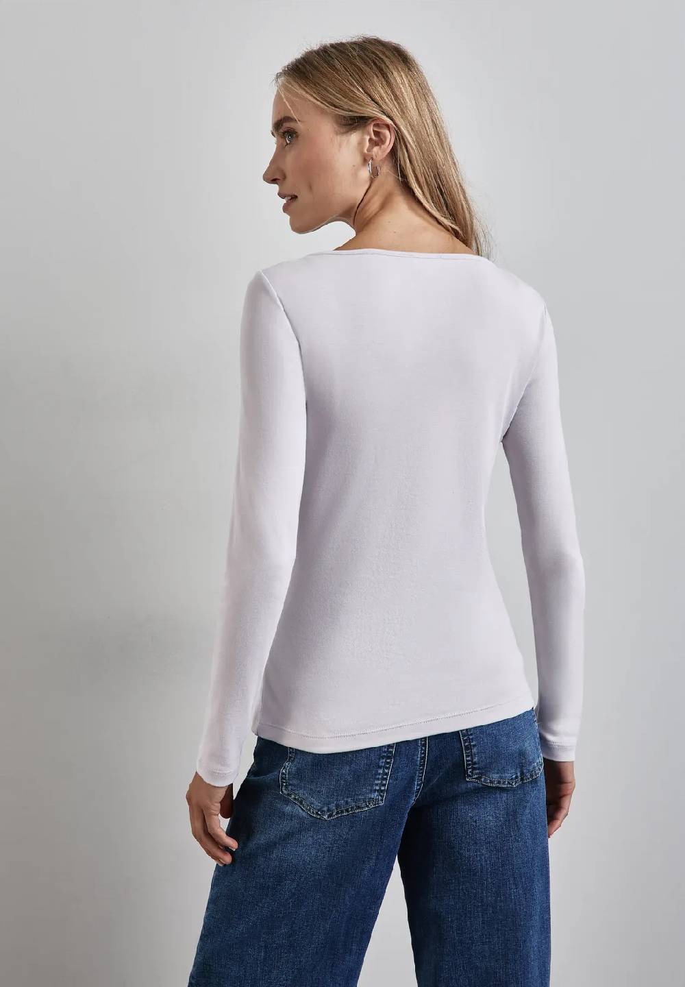 Street One Shirt mit U-Boot-Ausschnitt Rabatte dieses Monats