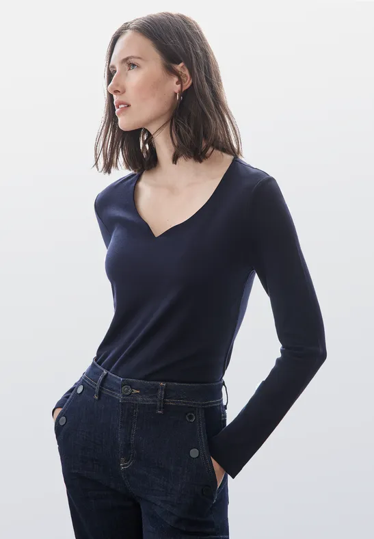 Street One Shirt mit Herzausschnitt Outlet
