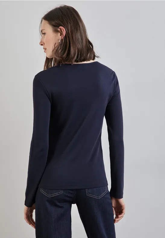 Street One Shirt mit Herzausschnitt Outlet