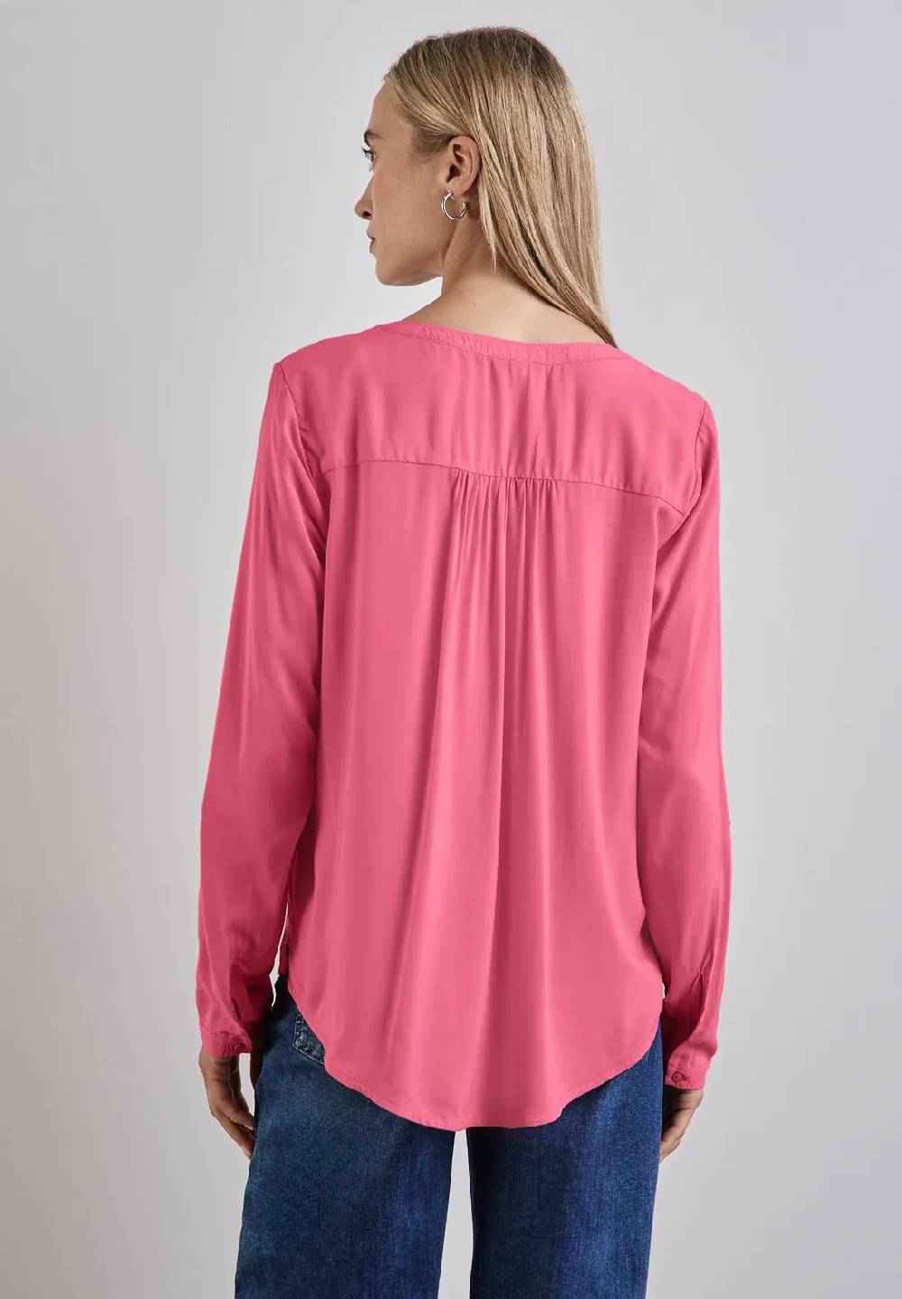 Street One Basic Bluse in Unifarbe Verkauf