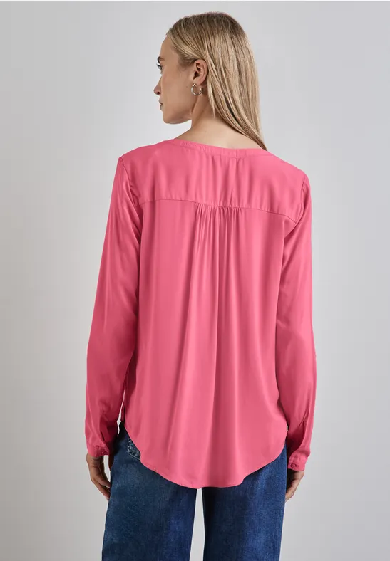 Street One Basic Bluse in Unifarbe Verkauf