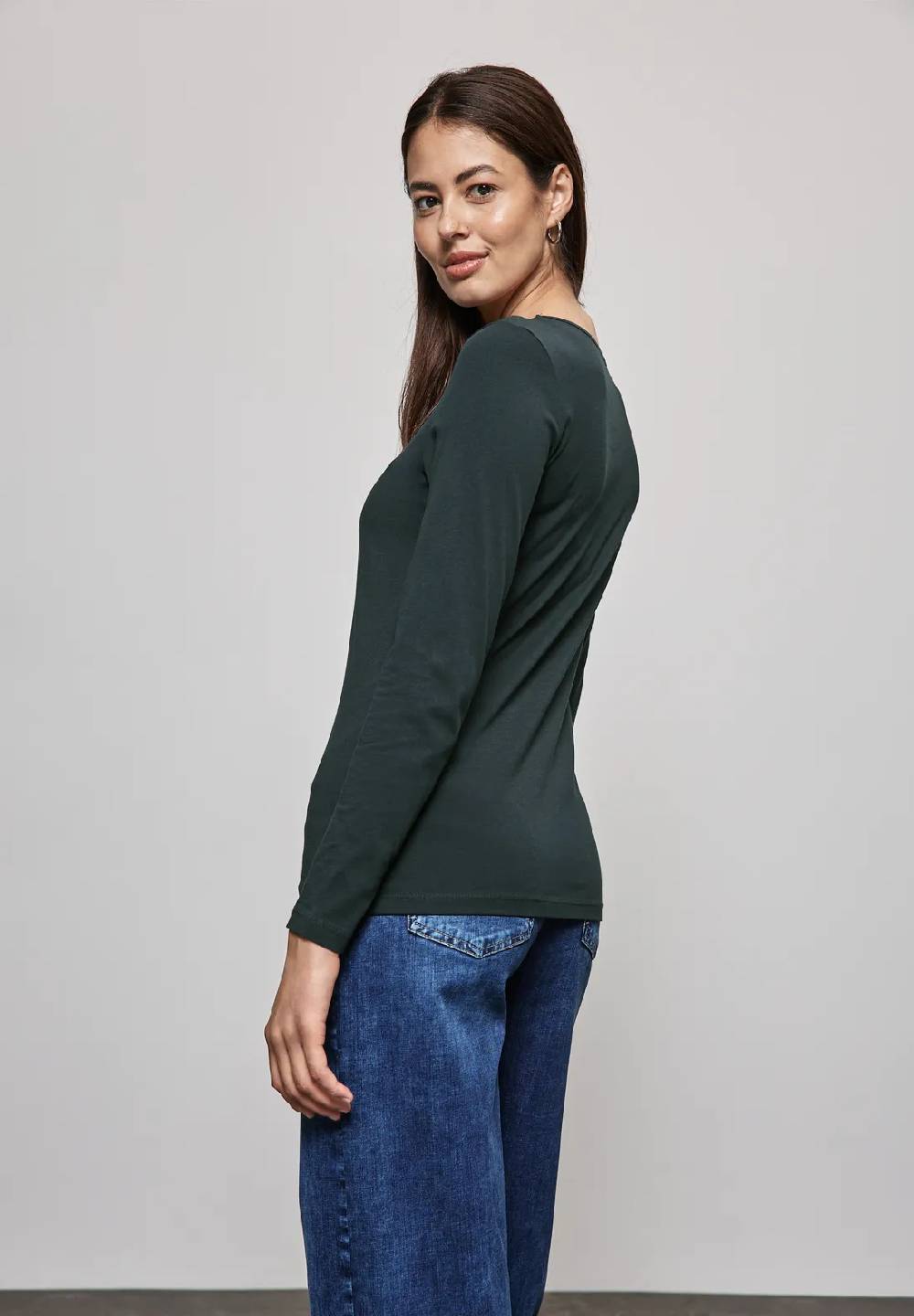 Street One Basic Langarmshirt Schlussverkauf