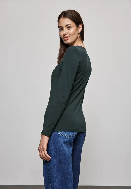 Street One Basic Langarmshirt Schlussverkauf