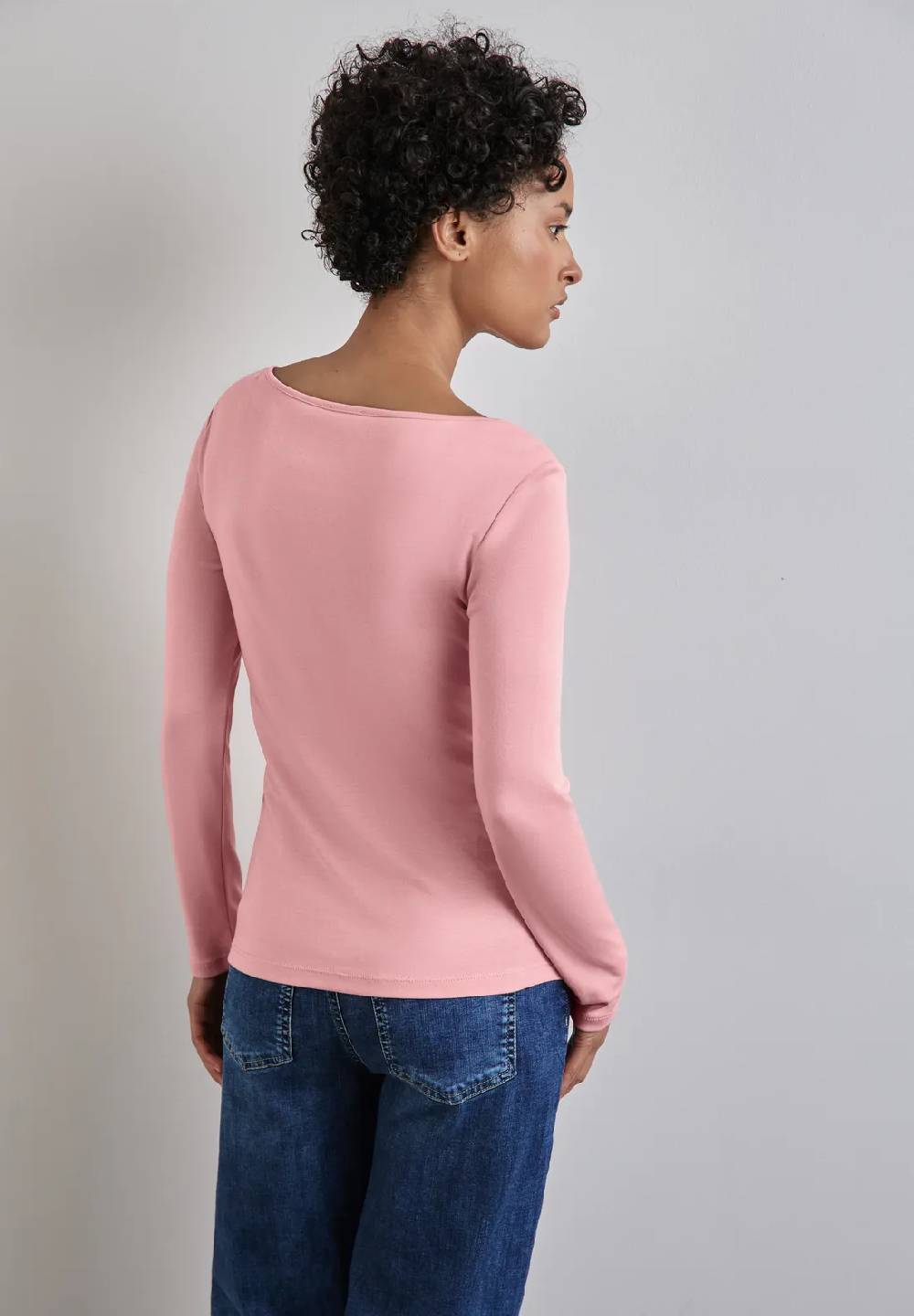 Street One Shirt mit U-Boot-Ausschnitt Günstiger Verkauf