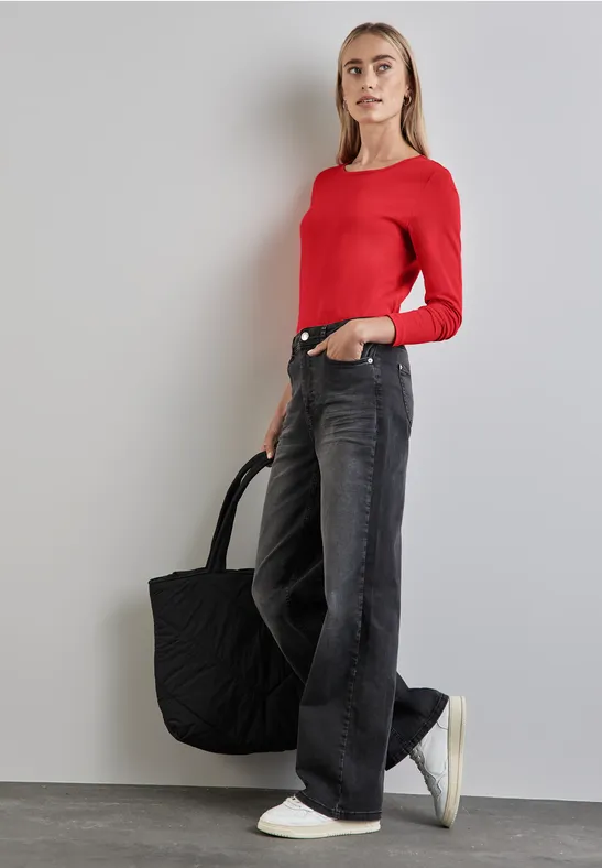 Street One Basic Langarmshirt Fabrikverkauf