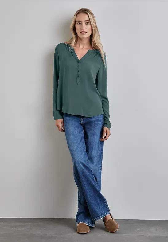 Street One Basic Bluse in Unifarbe Meist gekauft