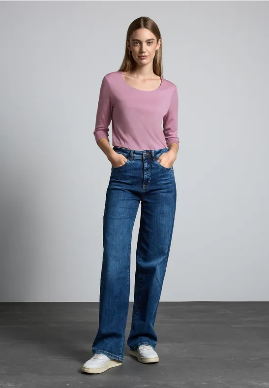 Street One Basic T-Shirt mit 3/4 Arm - Style PANIA Blitzverkäufe