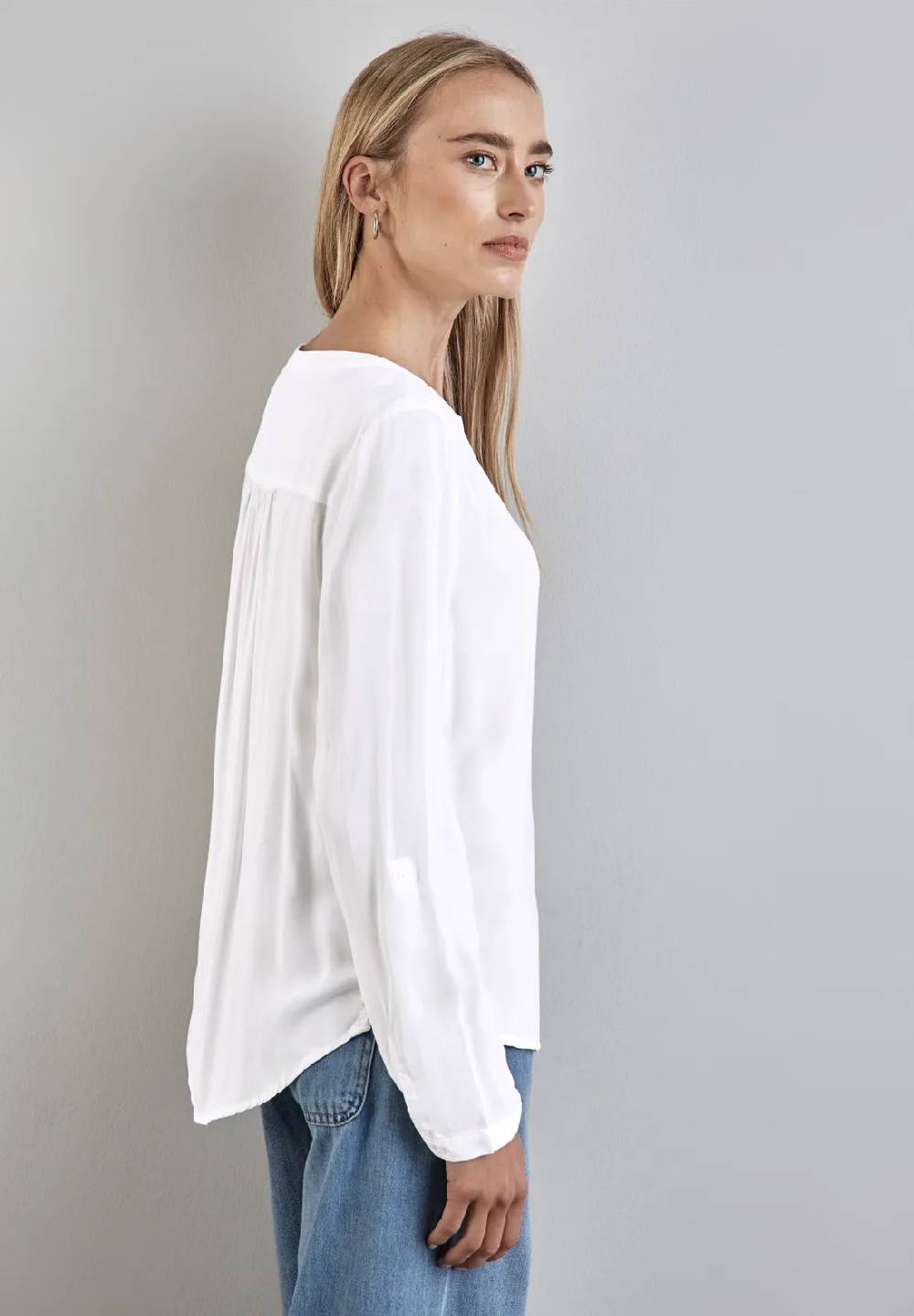 Street One Basic Bluse in Unifarbe Günstig kaufen