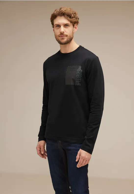 Street One Langarmshirt mit Print Begrenztes Angebot