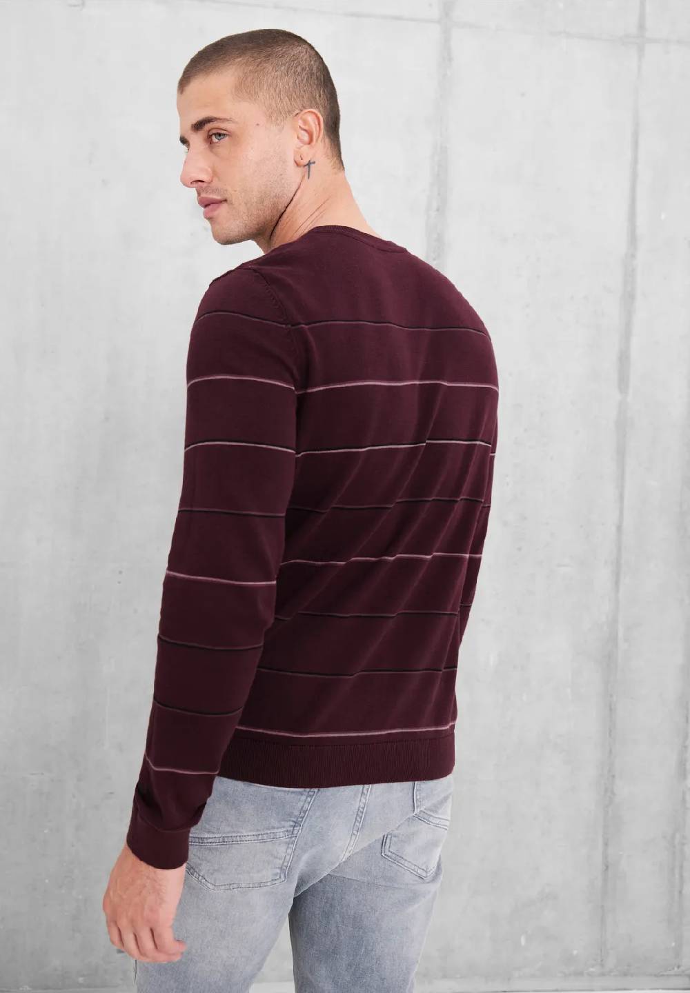 Street One Gestreifter Strickpullover Weihnachtsangebot
