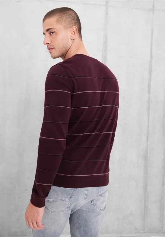 Street One Gestreifter Strickpullover Weihnachtsangebot