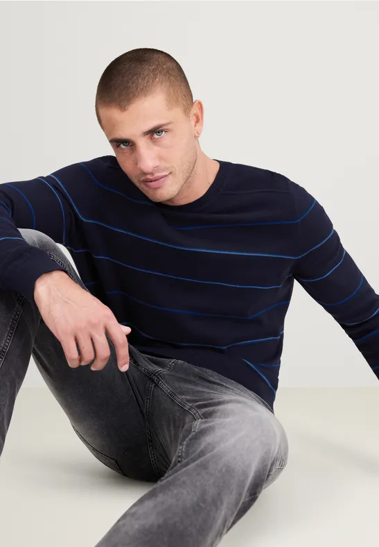 Street One Gestreifter Strickpullover Neueste Mode