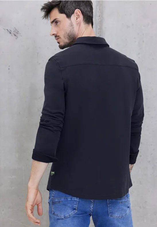 Street One Piqué Langarmhemd Tägliche Deals