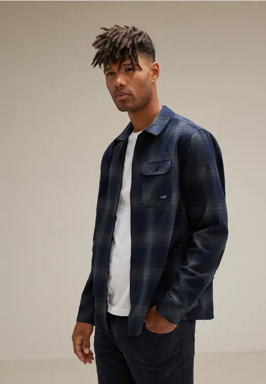 Street One Zipper Karo Overshirt Riesige Ersparnisse