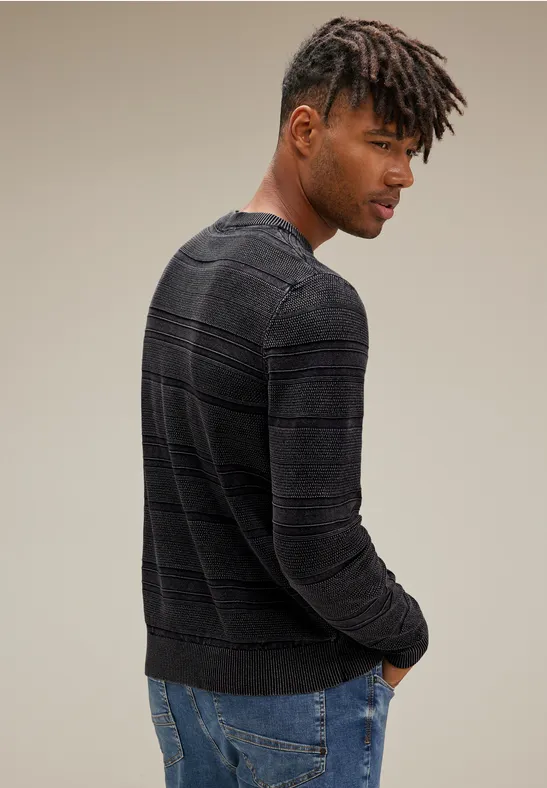 Street One Struktur-Mix Pullover Tiefpreis