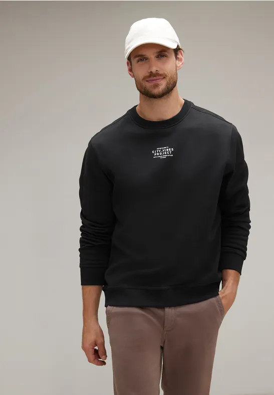 Street One Pullover mit Wording Kostenlose Rückgabe