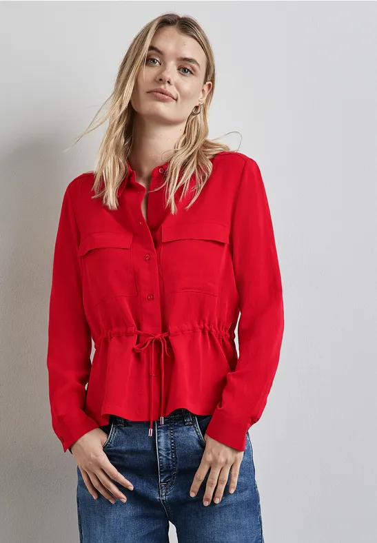 Street One Bluse mit Tunnelzug Sonderangebot der Fabrik