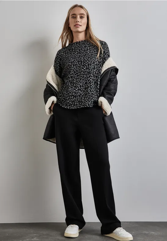 Street One Flauschiges Leo-Shirt Speichern exportieren