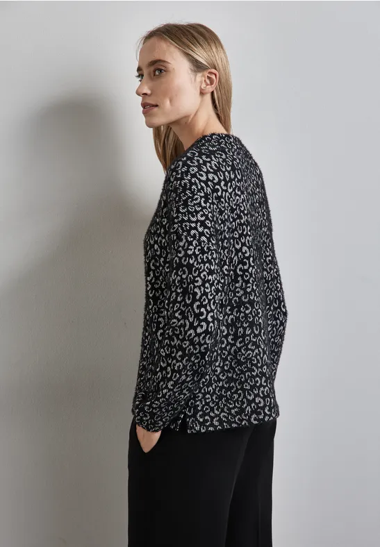 Street One Flauschiges Leo-Shirt Speichern exportieren