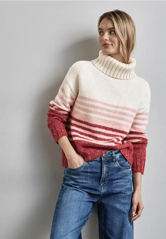 Street One Gestreifter Strickpullover Hotsell