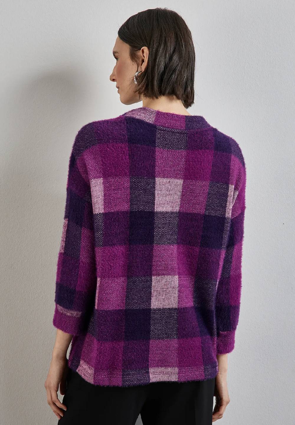 Street One Kariertes Turtleneck Shirt Fabrikverkauf