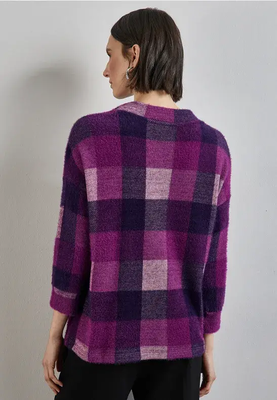 Street One Kariertes Turtleneck Shirt Fabrikverkauf