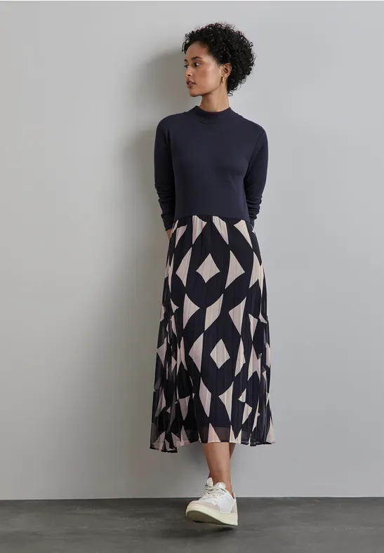 Street One Kleid mit Materialmix Fabrik Onlineshop
