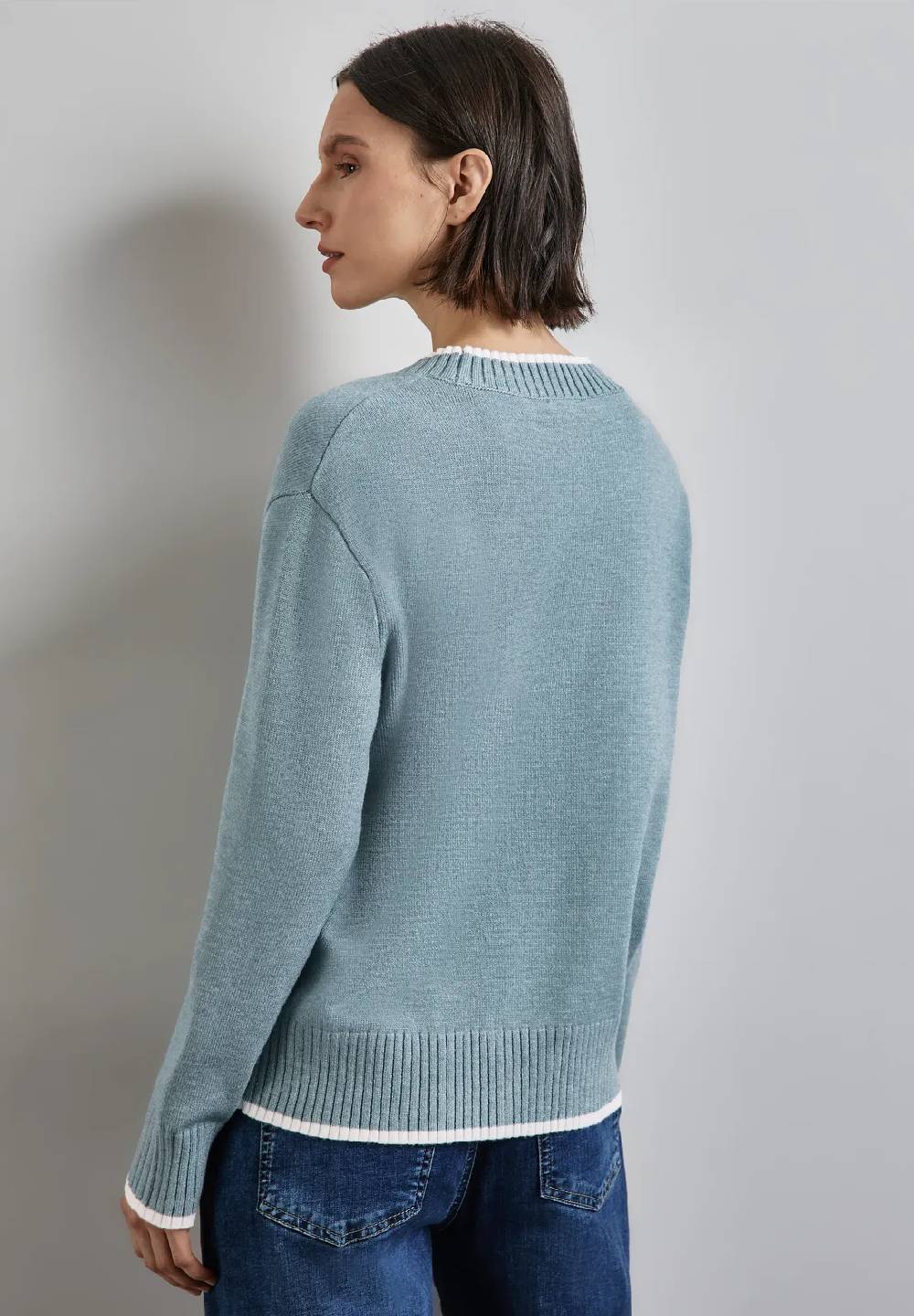 Street One Pullover mit Tipping Großer Ausverkauf