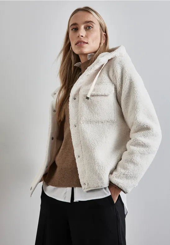 Street One Teddy-Jacke mit Kapuze Preisnachlass