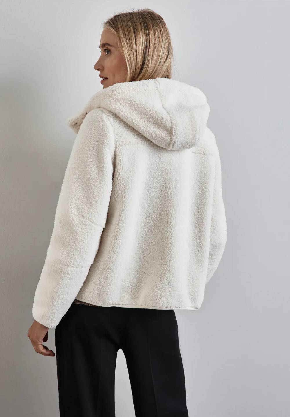 Street One Teddy-Jacke mit Kapuze Preisnachlass